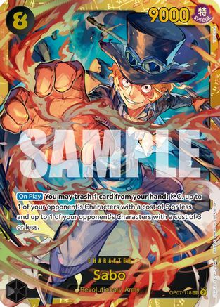 Sabo - OP07-118 (Reprint) (OP07-118) - Secret Rare