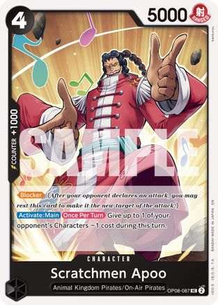 Scratchmen Apoo - OP08-087 (Reprint) (OP08-087) - Uncommon