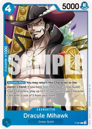 Dracule Mihawk - P-081 (Reprint) (P-081) - Promo