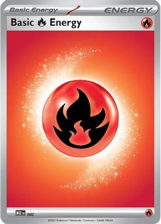Basic Fire Energy 002  - Reverse Holofoil - Common