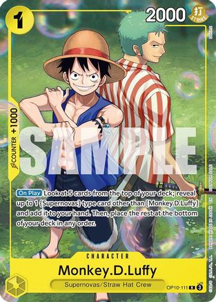 Monkey.D.Luffy (Learn Together Deck Set - Set Sail Event) (OP10-111) - Rare