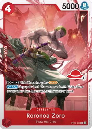Roronoa Zoro - ST21-015 (Luffy Deck) (ST21-015) - Super Rare