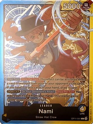 Nami - OP11-041 (Nami Deck) (OP11-041) - Leader