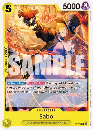 Sabo - P-073 (Pirate Foil) (P-073) - Promo