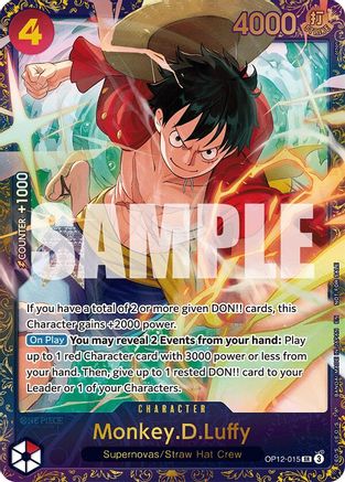 Monkey.D.Luffy (Treasure Cup 2025) (OP12-015) - Super Rare