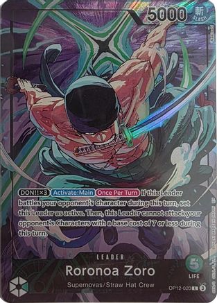Roronoa Zoro - OP12-020 (Official Playmat Limited Edition Vol.4) (OP12-020) - Leader