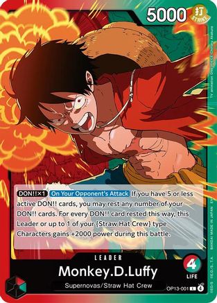 Monkey.D.Luffy (001) (OP13-001) - Leader