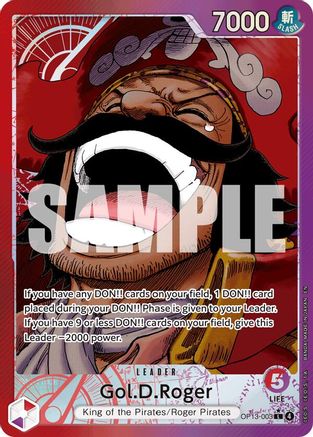 Gol.D.Roger (003) (Alternate Art) (OP13-003) - Leader