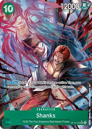 Shanks (028) (Alternate Art) (OP13-028) - Super Rare