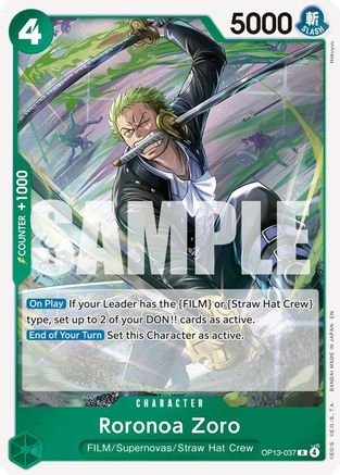 Roronoa Zoro (OP13-037) - Rare