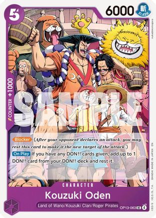 Kouzuki Oden (OP13-063) - Uncommon