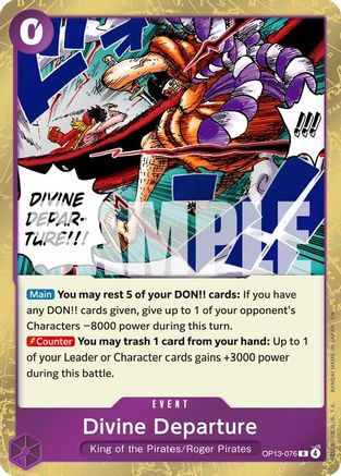 Divine Departure (OP13-076) - Rare