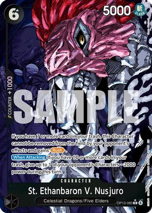 St. Ethanbaron V. Nusjuro (Alternate Art) (OP13-080) - Rare
