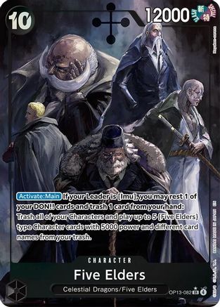 Five Elders (Alternate Art) (OP13-082) - Super Rare