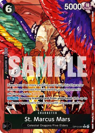 St. Marcus Mars (Alternate Art) (OP13-091) - Rare