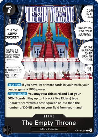 The Empty Throne (OP13-099) - Common