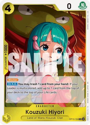 Kouzuki Hiyori (OP13-104) - Rare
