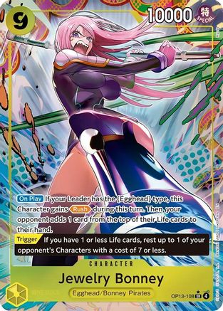 Jewelry Bonney (108) (Alternate Art) (OP13-108) - Super Rare