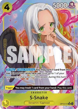 S-Snake (Alternate Art) (OP13-114) - Rare