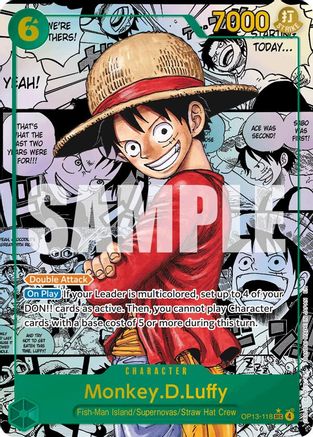 Monkey.D.Luffy (118) (Manga) (OP13-118) - Secret Rare