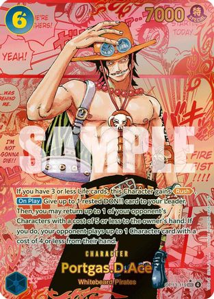 Portgas.D.Ace (119) (3rd Anniversary) (OP13-119) - Secret Rare