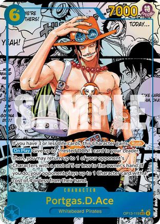 Portgas.D.Ace (119) (Manga) (OP13-119) - Secret Rare