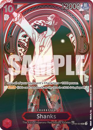 Shanks - OP09-004 (SP) (Silver) (OP09-004) - Super Rare