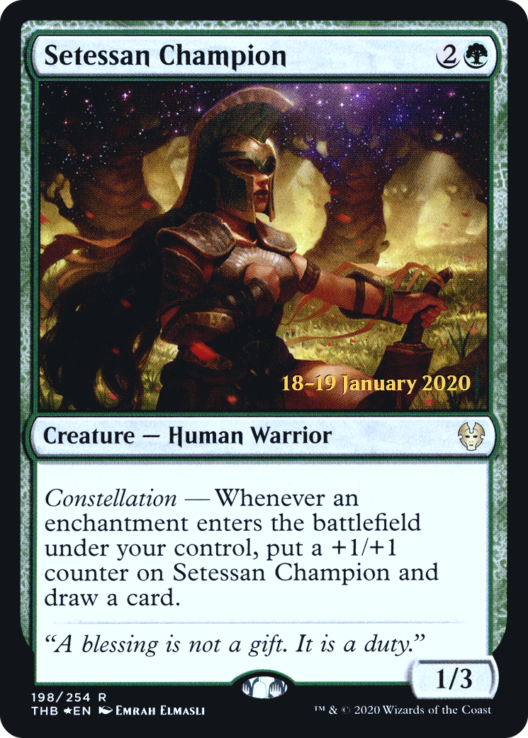 Champion Setessan [Promotions avant-première de Theros Beyond Death] 