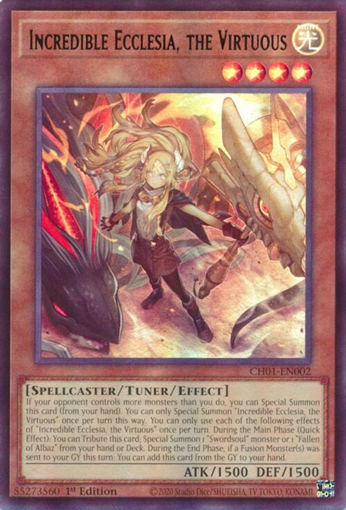 Incredible Ecclesia, the Virtuous (CH01-EN002) - Ultra Rare