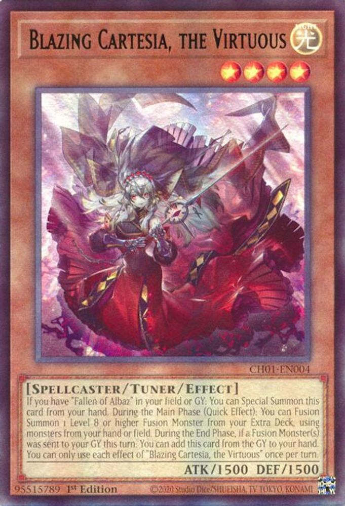 Blazing Cartesia, the Virtuous (CH01-EN004) - Ultra Rare