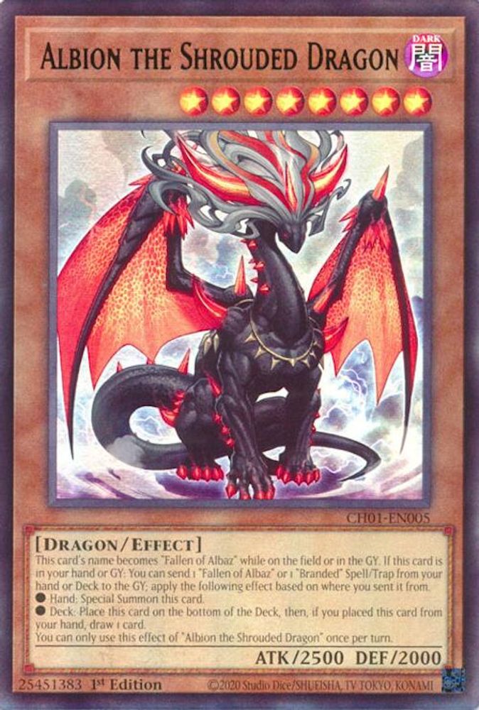 Albion the Shrouded Dragon (CH01-EN005) - Ultra Rare