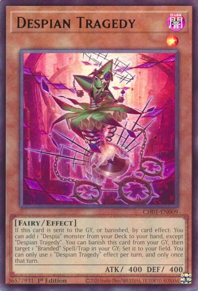 Despian Tragedy (CH01-EN009) - Ultra Rare