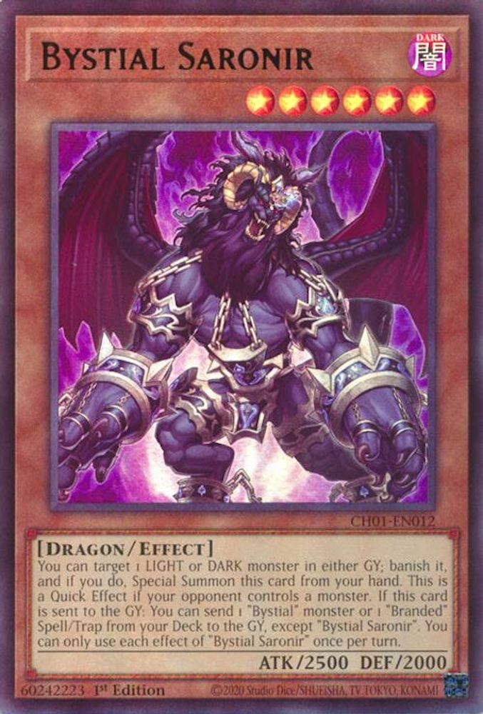 Bystial Saronir (CH01-EN012) - Ultra Rare