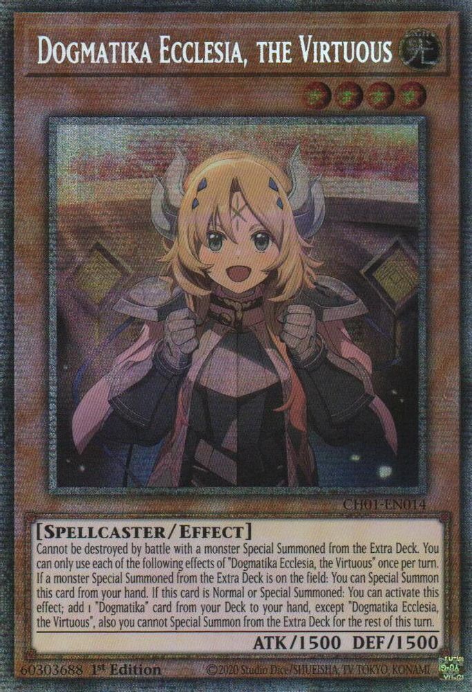 Dogmatika Ecclesia, the Virtuous (Starlight Rare) (CH01-EN014) - Starlight Rare