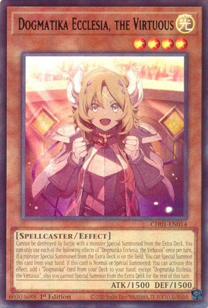Dogmatika Ecclesia, the Virtuous (CH01-EN014) - Ultra Rare