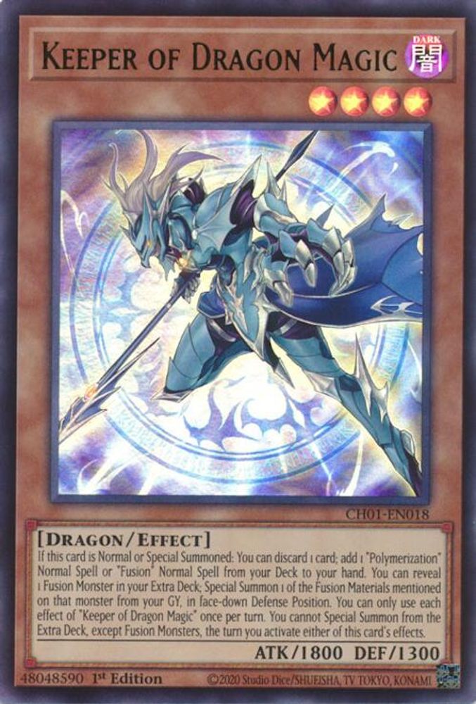 Keeper of Dragon Magic (CH01-EN018) - Ultra Rare