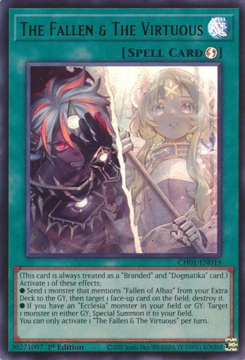 The Fallen & The Virtuous (CH01-EN019) - Ultra Rare