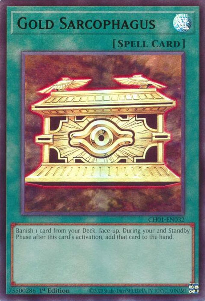 Gold Sarcophagus (CH01-EN032) - Ultra Rare