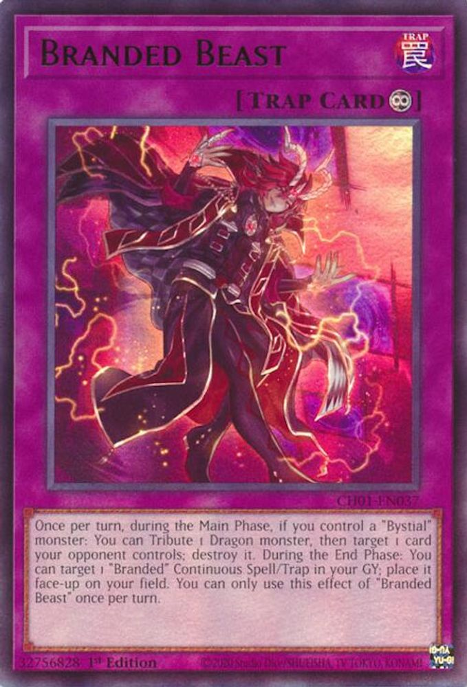 Branded Beast (CH01-EN037) - Ultra Rare