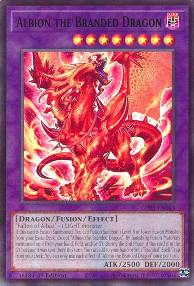 Albion the Branded Dragon (CH01-EN043) - Ultra Rare