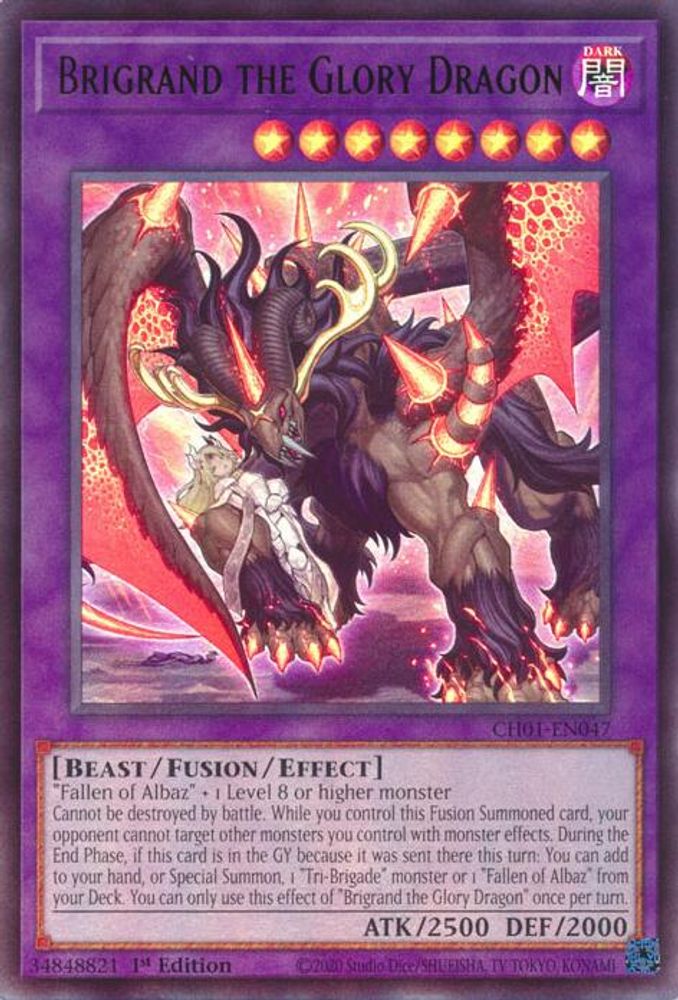 Brigrand the Glory Dragon (CH01-EN047) - Ultra Rare