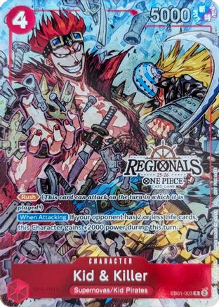 Kid & Killer (CS 25-26 Regionals Textured Chase Promo) (EB01-003) - Rare