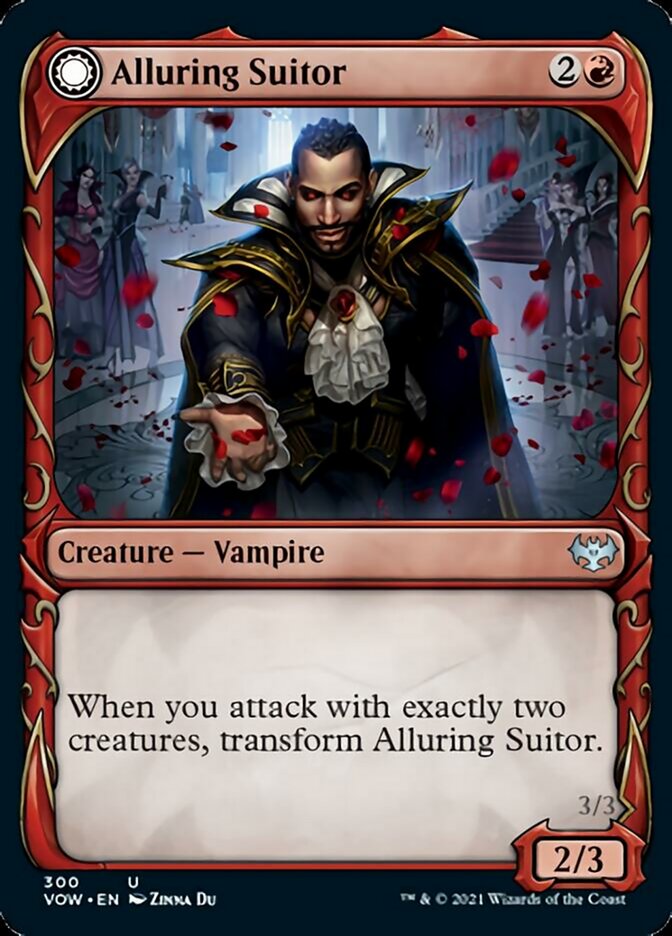 Alluring Suitor (Showcase) (VOW-300) - Innistrad: Crimson Vow: (Showcase, Double Faced Transform)