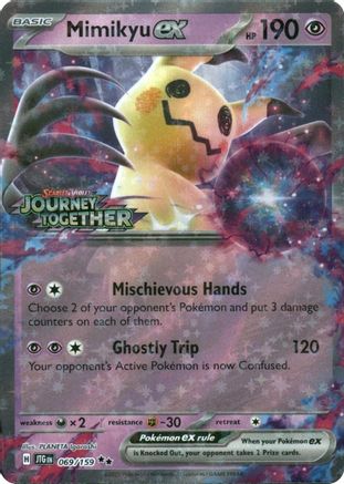 Mimikyu ex (Journey Together Stamped) 069  - Holofoil - Double Rare