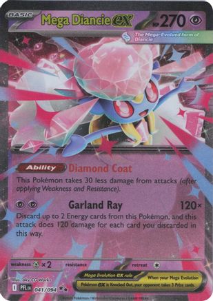 Mega Diancie ex 041  - Holofoil - Double Rare