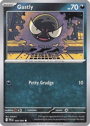 Gastly 054  - Reverse Holofoil - Common