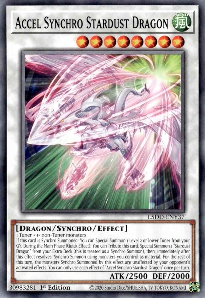 Accel Synchro Stardust Dragon (L5DD-ENY37) - Common