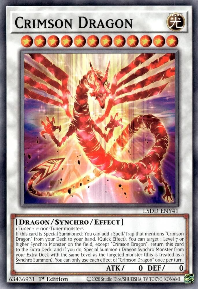 Crimson Dragon (L5DD-ENY41) - Common