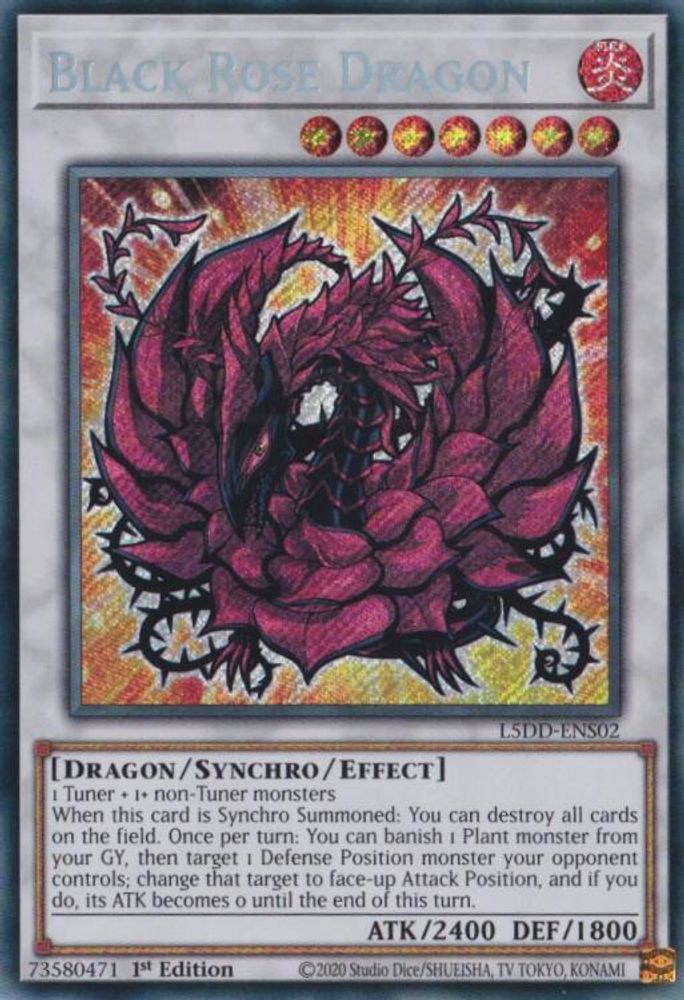 Black Rose Dragon (L5DD-ENS02) (L5DD-ENS02) - Secret Rare