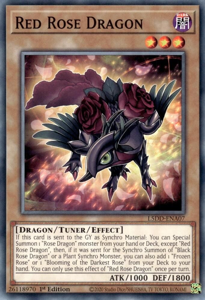 Red Rose Dragon (L5DD-ENA07) - Common